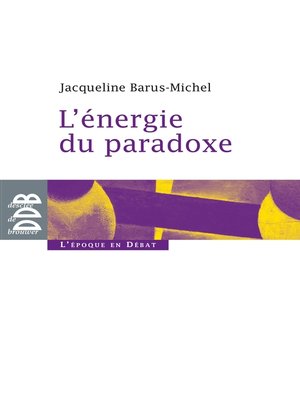 cover image of L'énergie du paradoxe